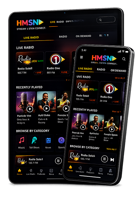 HMSN app on tablet and phone